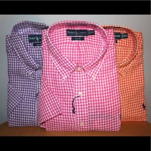 3 Pastel Polo Button Downs